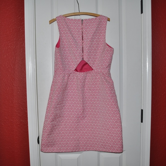 I HEART RONSON Pink Jacquard Sleeveless Dress D7 - Picture 5 of 7